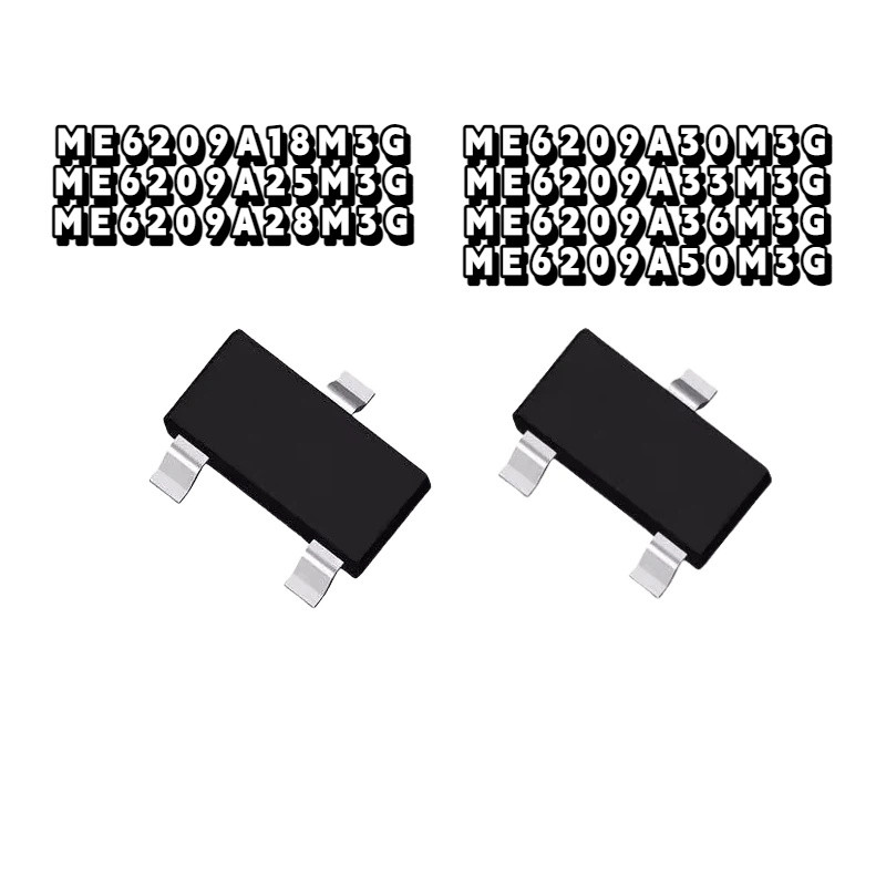ยี่ห้อใหม่ ME6209A25M3G/A18/A28/A30/A36/A50 ME6209A33M3G SOT23-3