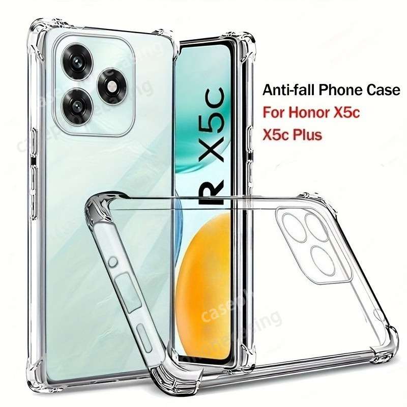 เคสโทรศัพท์สําหรับ Honor X5C Plus 4G 5G 2026 ปลอกซิลิโคนกันกระแทก Anti-Fall Soft ฝาหลัง