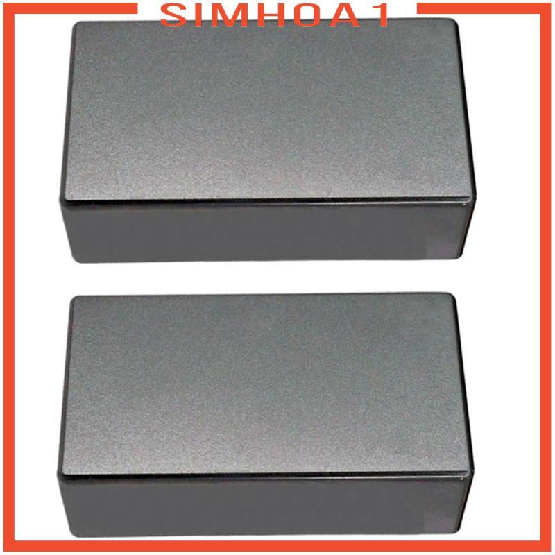 [หยุด1] 2ชิ้นสีดําน้ําหนักเบาปิดผนึกปิดกีตาร์รถกระบะสําหรับกีตาร์ไฟฟ้าเปลี่ยนปก69.5x38.2x21มิลลิเมตร