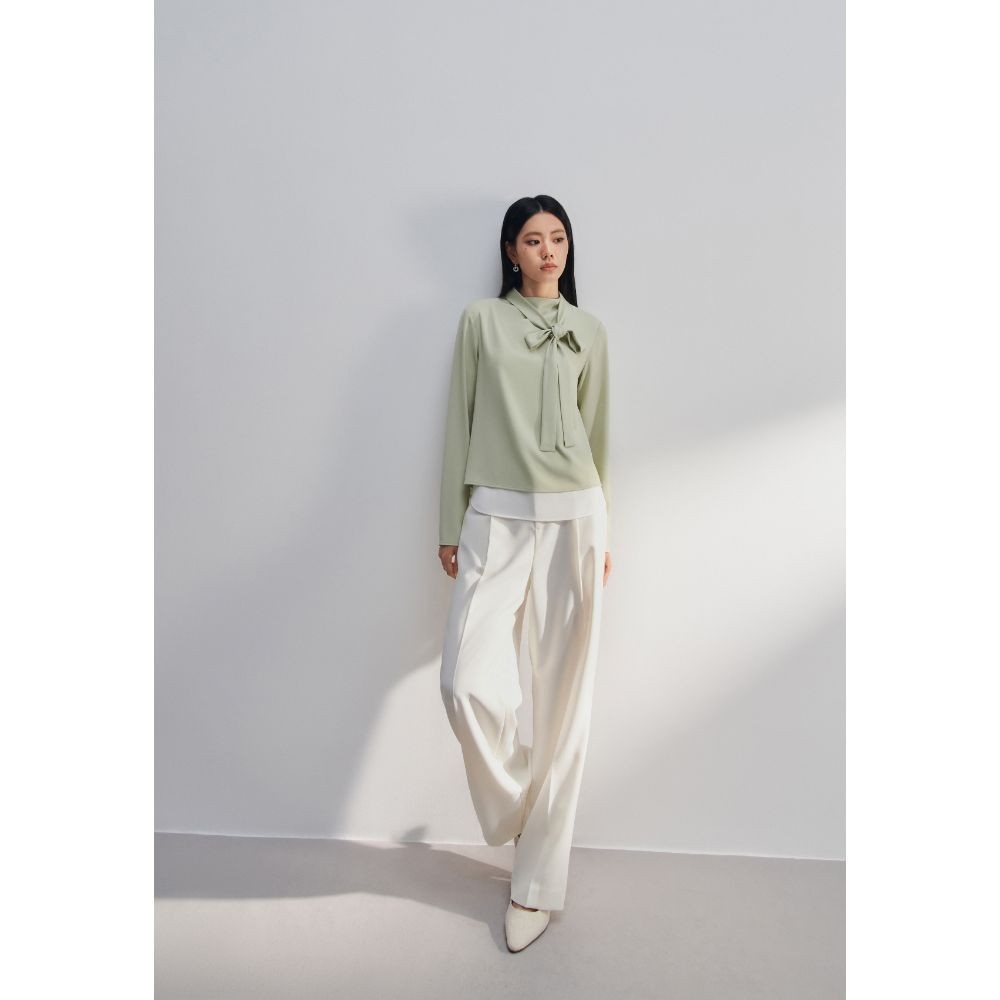 G2000 เสื้อเบลาส์สำหรับผู้หญิง ทรง Regular Fit รุ่น 4624123150 GREEN - รูปที่ 3