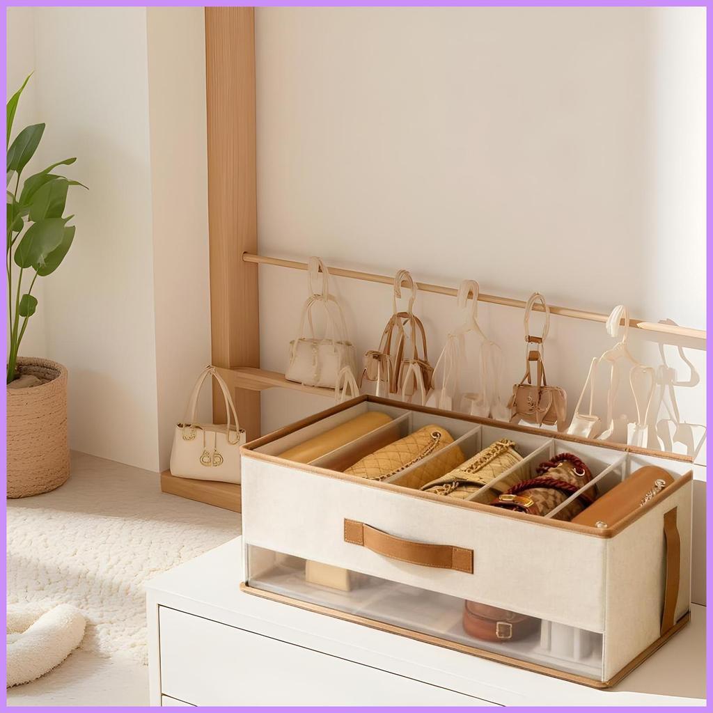 กระเป๋าจัดเก็บแบบพับได้ Totes Dividers ผู้ถือกระเป๋าตู้เสื้อผ้าสําหรับตู้เสื้อผ้า Totes กางเกงยีนส์เ