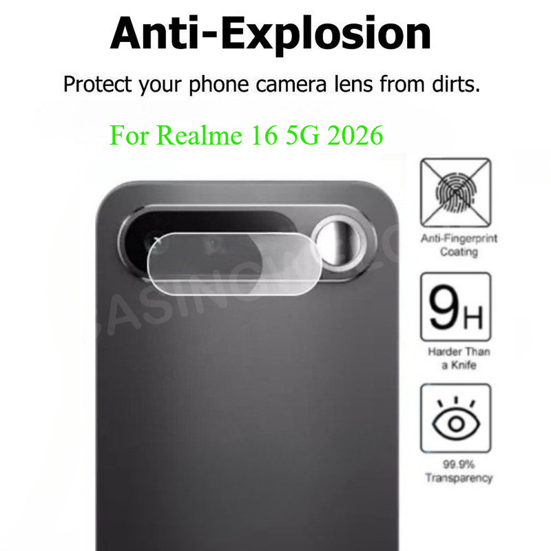 3 ชิ้น 3D กล้องเลนส์ป้องกันฟิล์มสําหรับ Realme 16 5G 16 Pro + Plus -2026 กระจกนิรภัยโปร่งใสเต็มรูปแบบปกหลัง