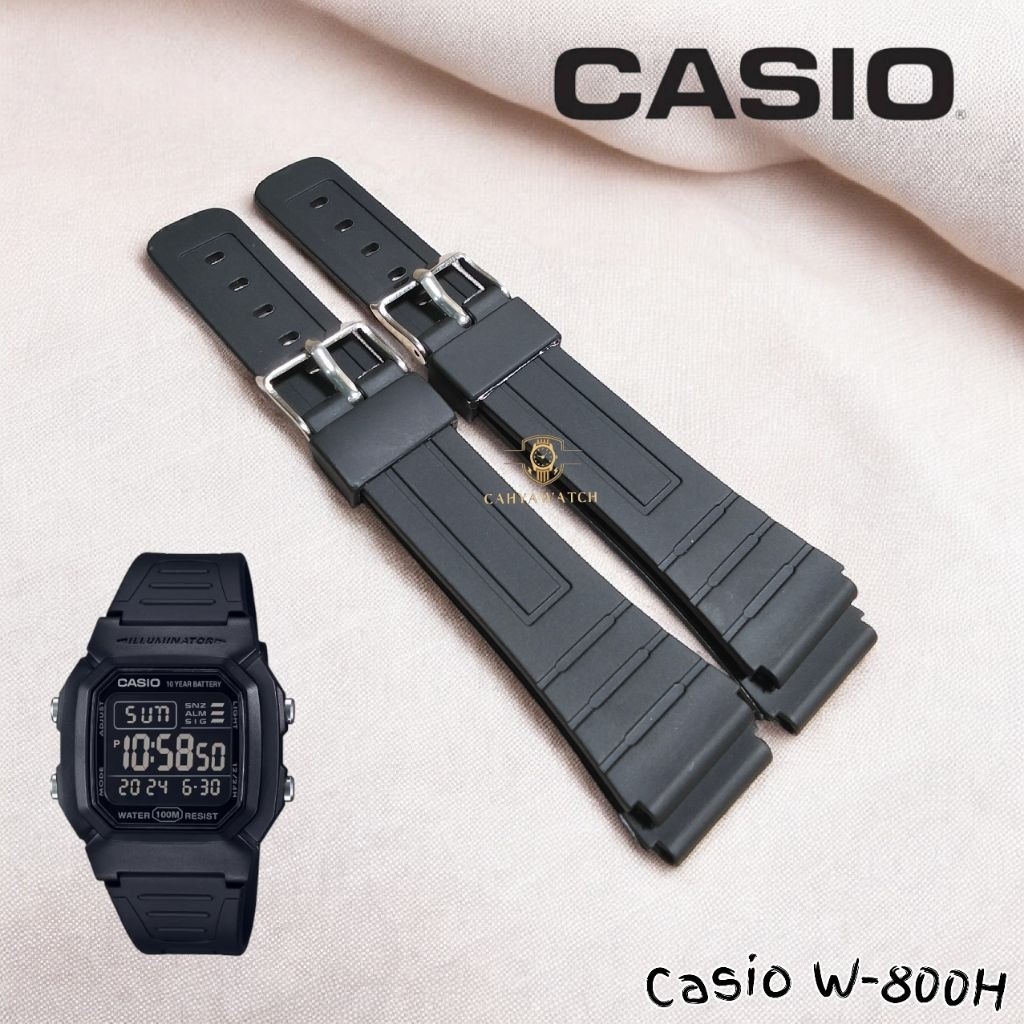 สายนาฬิกา Casio W-800H สายนาฬิกายาง Casio W800H