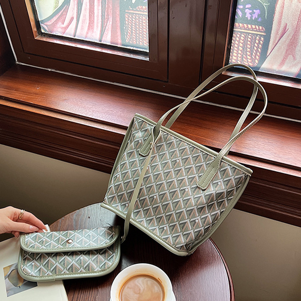 ❦ Diamond Tote Bag Ladies Tote Handbags W/ Diamond Pattern