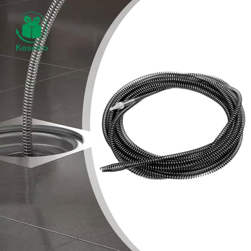 [Ehoyoxa] Metal Drain Snake Cable Clog Remover เครื่องมือประปาที่มีประสิทธิภาพสําหรับห้องน้ําห้องครั
