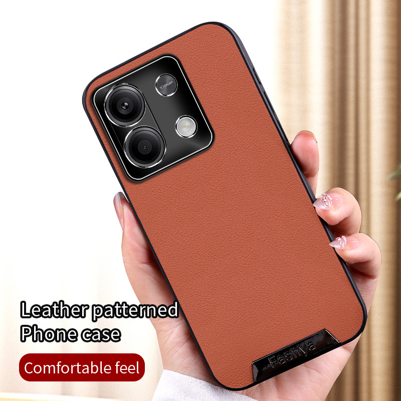 เคส Redmi NOTE 13 5G 2312DRAABG 2312DRAABI หรูหราสร้างสรรค์เปลือกหนังกรอบโลหะฝาครอบป้องกันการตกกระแท