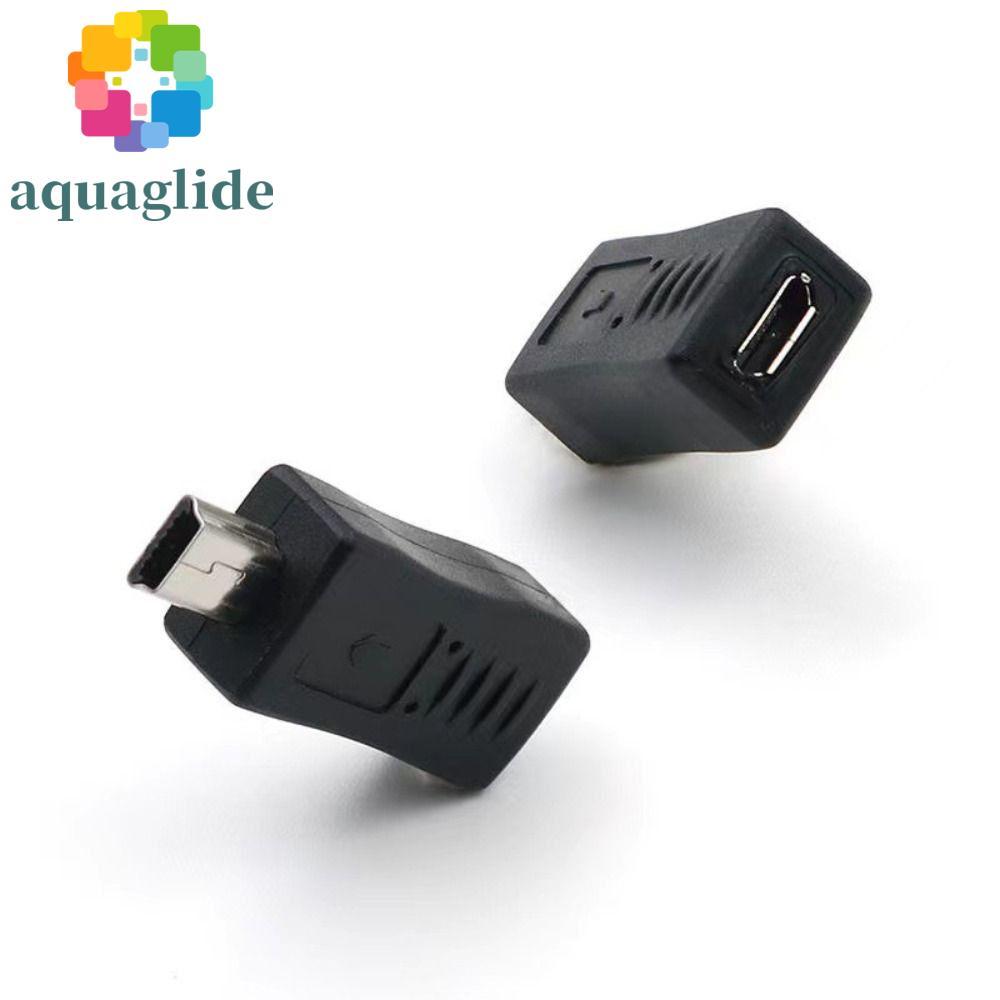 AQUAGLIDE อะแดปเตอร์ USB ซ้าย Bend MP3 ถึง Mini USB ชาย Micro USB เป็น Mini USB Mini 5pin USB Micro 