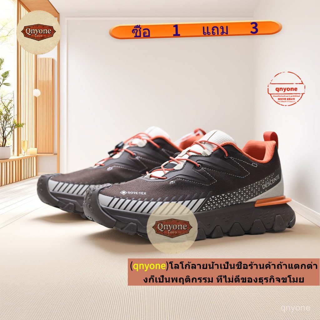 DESCENTE SKI สไตล์ SNOW RIDE GTX รองเท้าเดินป่าเดินป่ากลางแจ้งผู้ชายคลาสสิกกันน้ําซับรองเท้ากีฬาลําล
