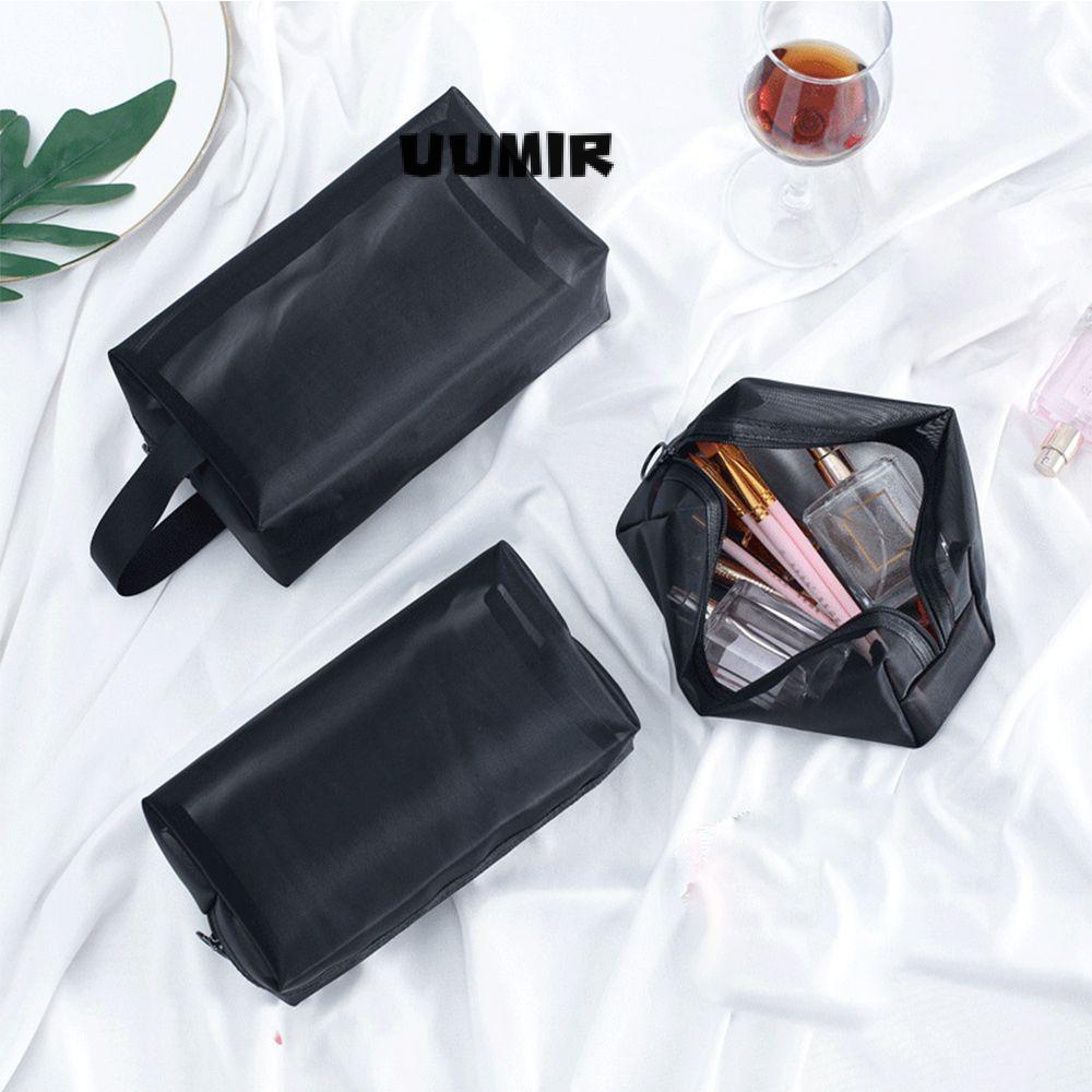 UUMIR  กระเป๋าเครื่องสําอาง กระเป๋าตาข่าย มีซิป