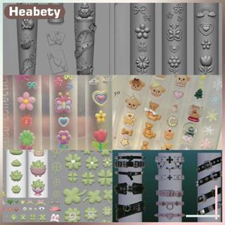 [ Heabety] ซิลิโคนใสเล็บแม่พิมพ์เข็มขัด Bule ดอกไม้ผีเสื้อ F…