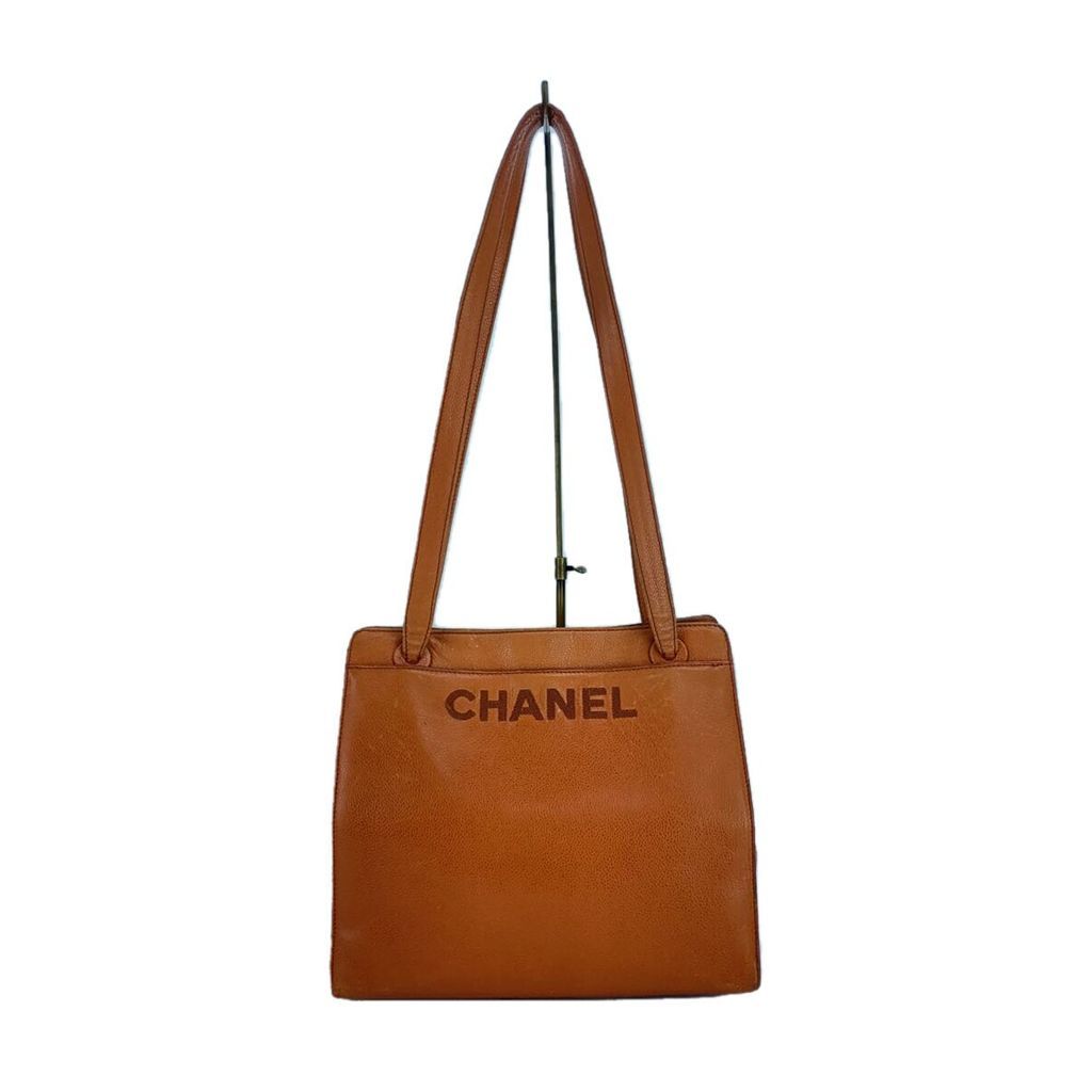 CHANEL Other Bags Leather ORN Caviar Skin Logo Direct from Japan Secondhand