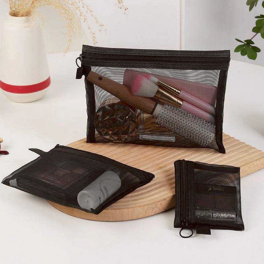 ORAMAMALL กระเป๋าเก็บเครื่องสำอางค์ เครื่องเขียน ระบายอากาศ จัดเก็บเป็นระเบียบ BG004 Z5