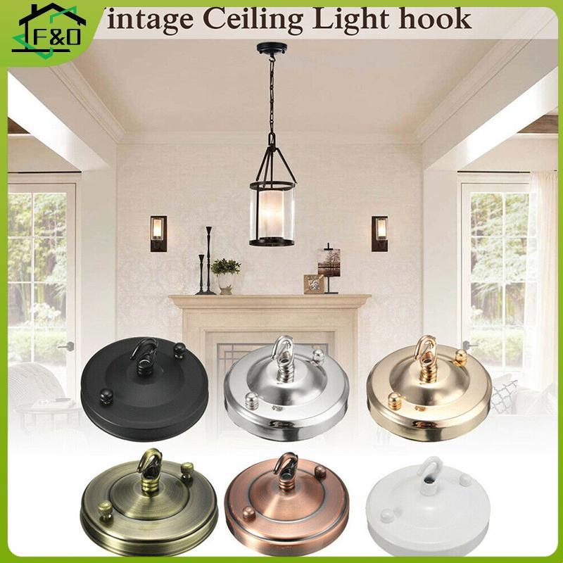 F&O 1 PC โคมไฟส่วนเพดานแผ่นผู้ถือติดตั้ง Wall Hook Light ห้องนั่งเล่นจี้แผ่น 10.5*6 ซม.ในครัวเรือน D