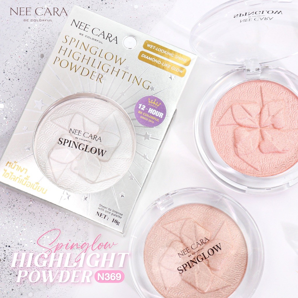 N369  ไฮไลต์เนื้อชิมเมอร์ SPINGLOW HIGHLIGHTTING POWDER