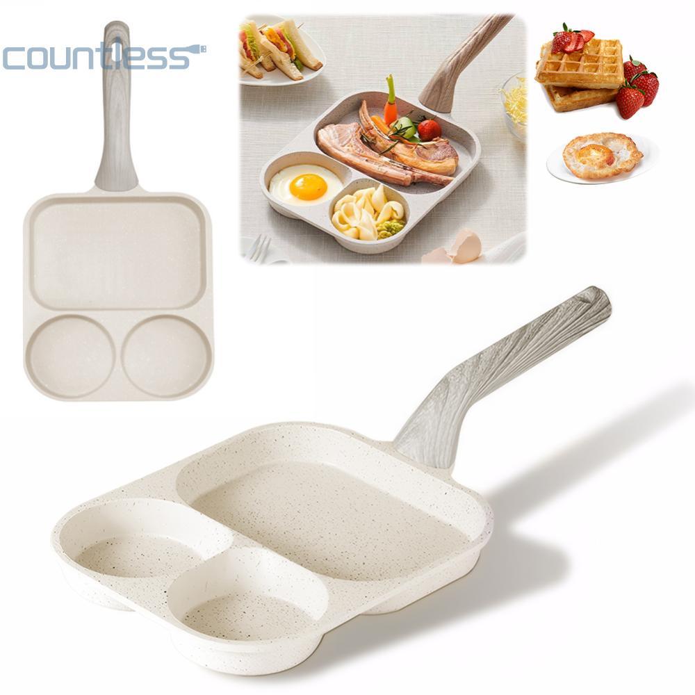 COD 3 in 1 Eggs Medical Stone กระทะไข่เจียวกระทะทอดสําหรับเตาแก๊สเตาแม่เหล็กไฟฟ้า