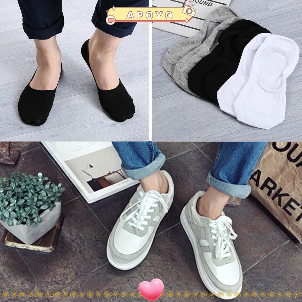 APOYO Boat Socks Women/Men No Show Cotton Loafer