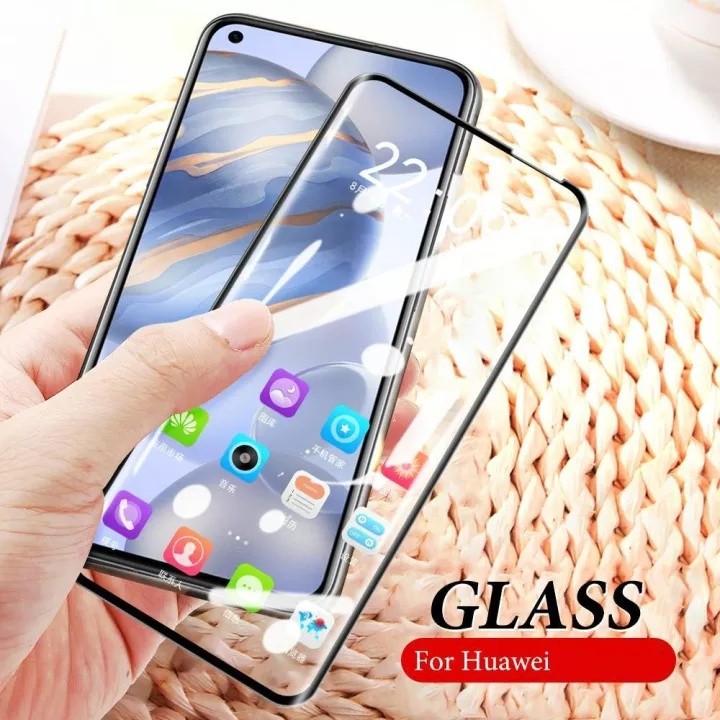 [ส่งจาทไทย] ฟิล์มกระจกนิรภัย เต็มจอ Realme C21Y / Realme C25Y ฟิล์มขอบดำ ฟิล์มกันกระแทก