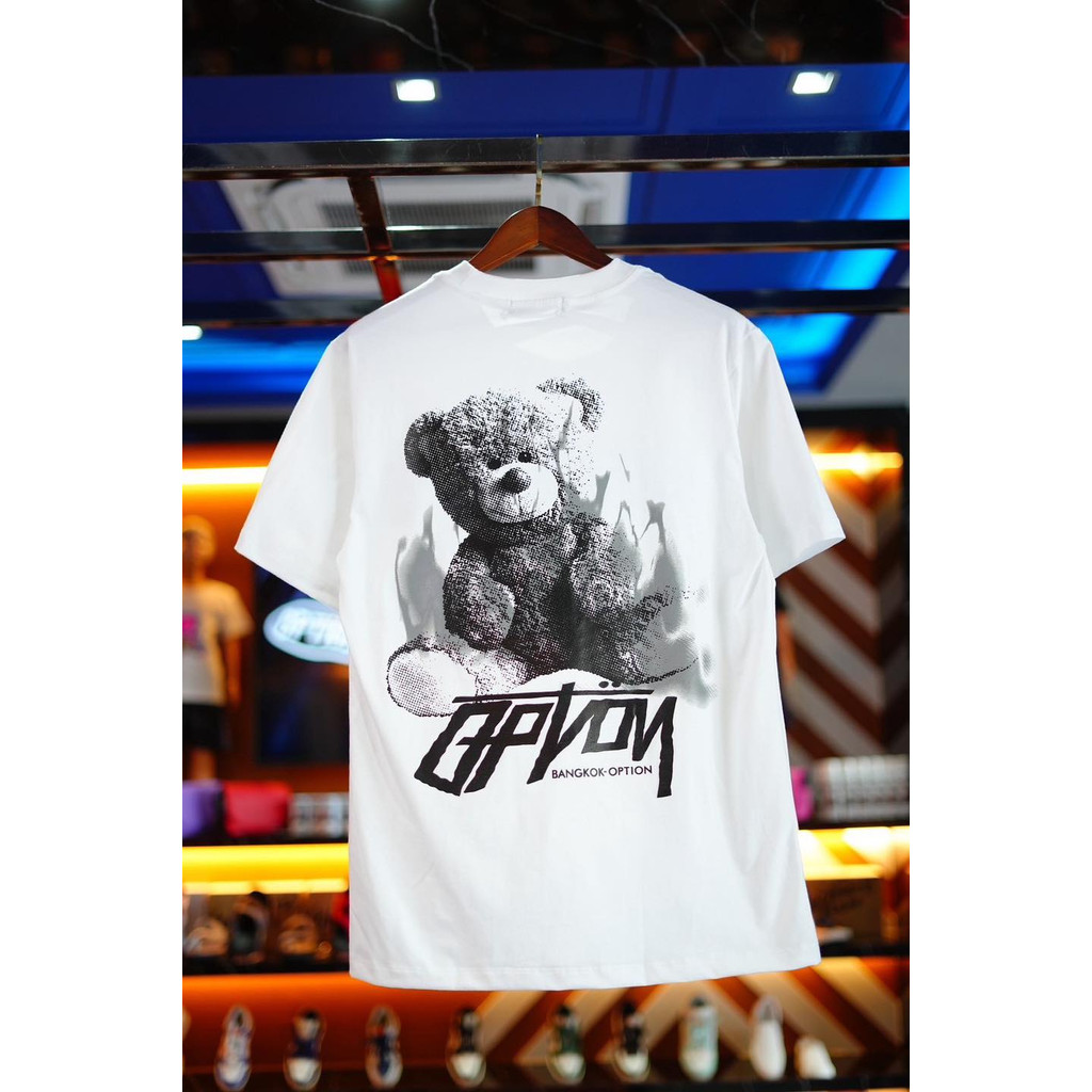 เสื้อยืด Option “🔥 IT’S HERE!! 🔥🐻 OPTION BEAR  🐻  ผ้าฝ้ายแท้ s-5xl