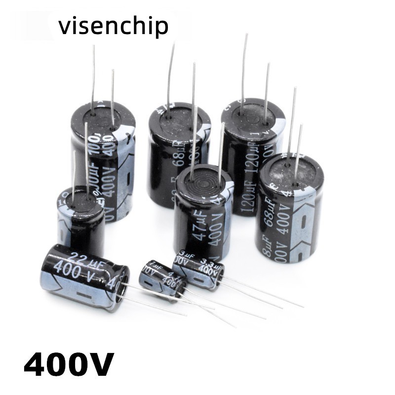 5PCS อลูมิเนียม electrolytic capacitor 400V 22UF 33UF 47UF 68UF 100UF 150UF