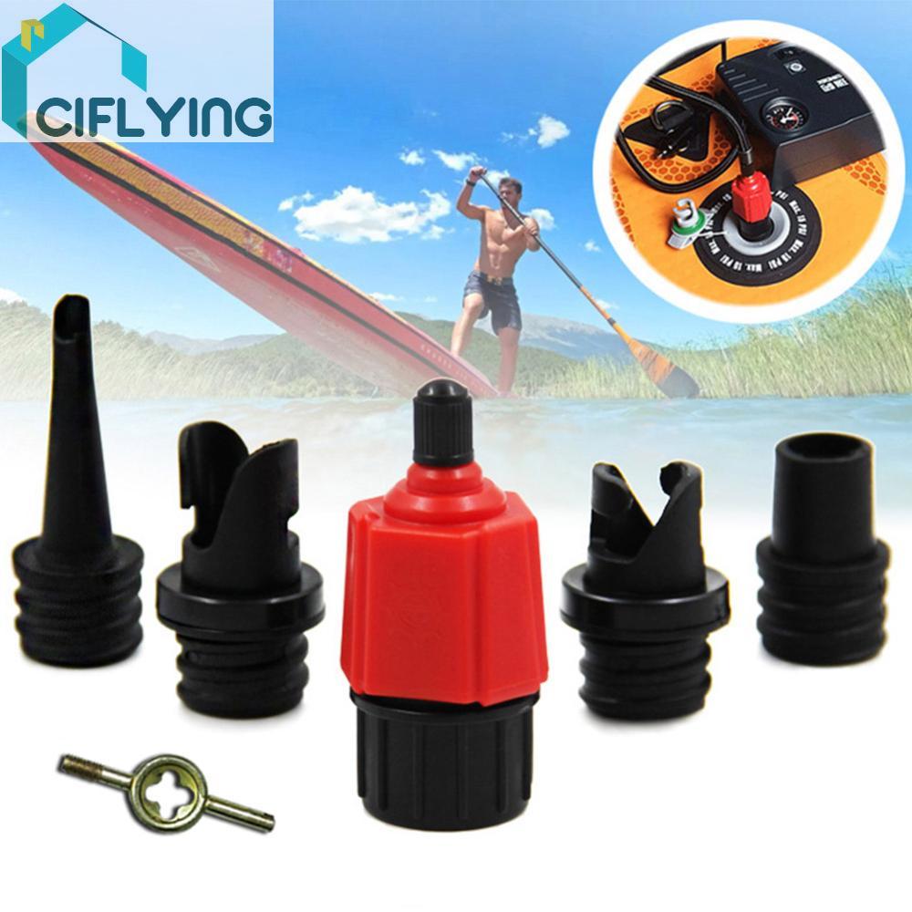 SUP Pump Adaptor 4 หัวฉีดมาตรฐาน Air Pump Converter สําหรับ Stand Up Paddle Board