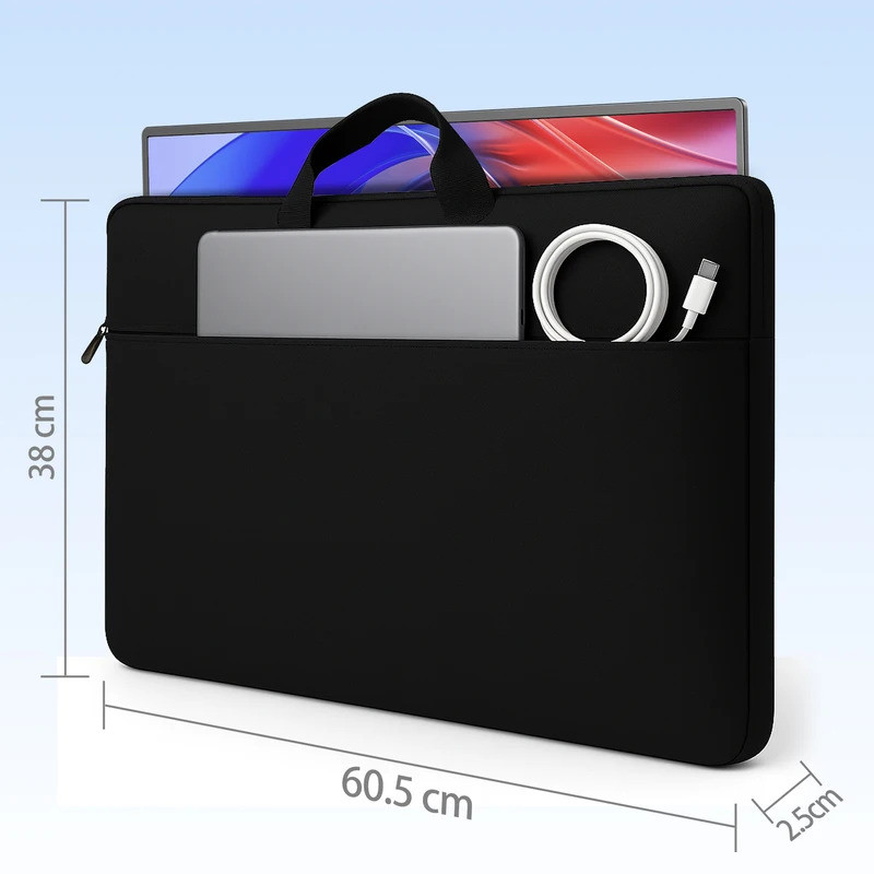 แขนแล็ปท็อปกันน้ําสำหรับหน้าจอคอมพิวเตอร์พกพา ขนาด 24 นิ้ว UPERFECT และ UMAX พร้อมกระเป๋าเก็บของด้าน