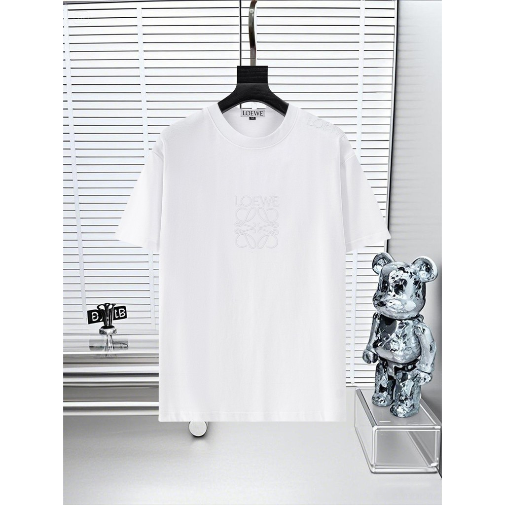 Loew & e2026 Star คลาสสิกรอบคอแขนสั้นเสื้อยืดผู้ชายผู้หญิงสไตล์รอบคอ Commuter ฤดูร้อนด้าย Counter Sy