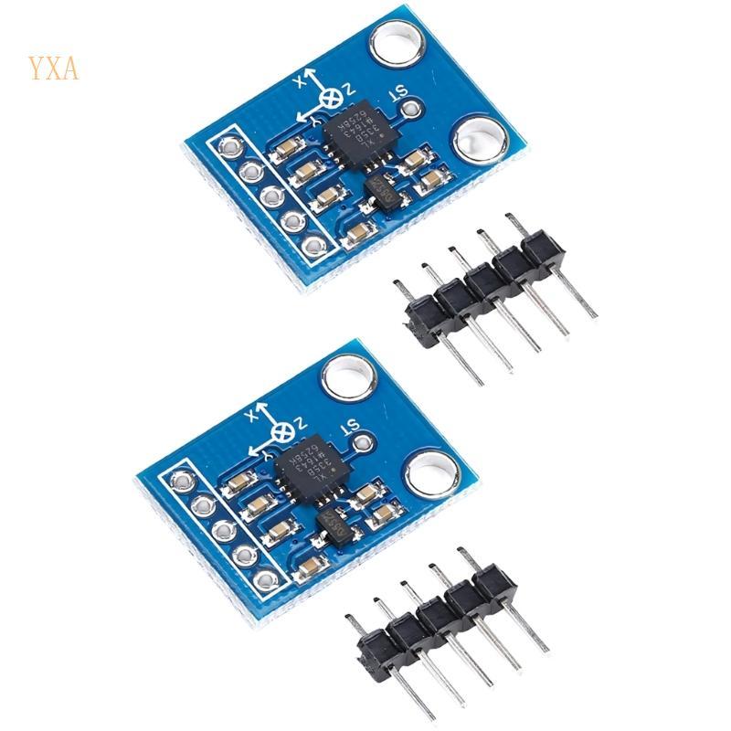 YXA 2 ชิ้น GY-61 ADXL335 Triaxial Accelerometer โมดูล 3-5 โวลต์ Accelerometer Sensory