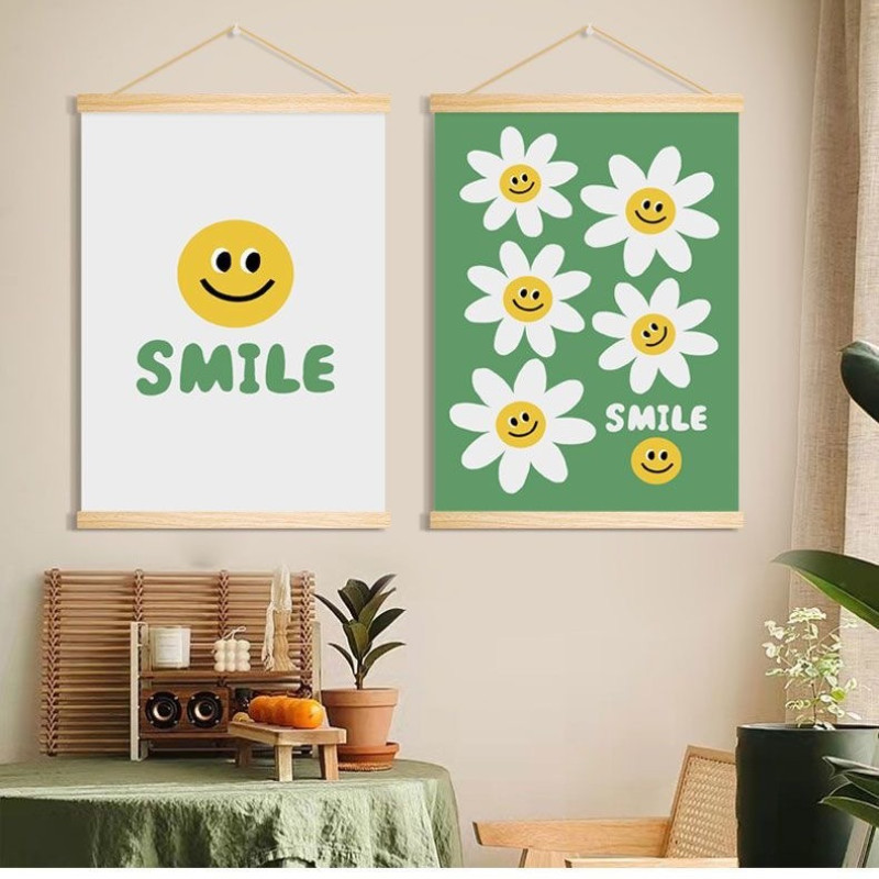 【ภาพผ้าตกแต่งผนัง】ภาพแขวนผนังผ้า ผ้าใบติดผนัง 30*40cm สำหรับห้องนั่งเล่นหรือห้องนอน เพิ่มความอบอุ่นให้บ้าน