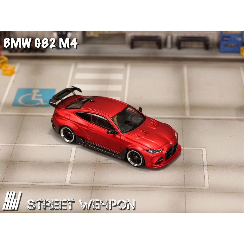 SW 1: 64 BMW BMW G82 M4 ADRO BODY KIT Wide BODY ดัดแปลงจําลองรถโลหะผสมรุ่น Non-Remote จัดส่งฟรี ขายไ