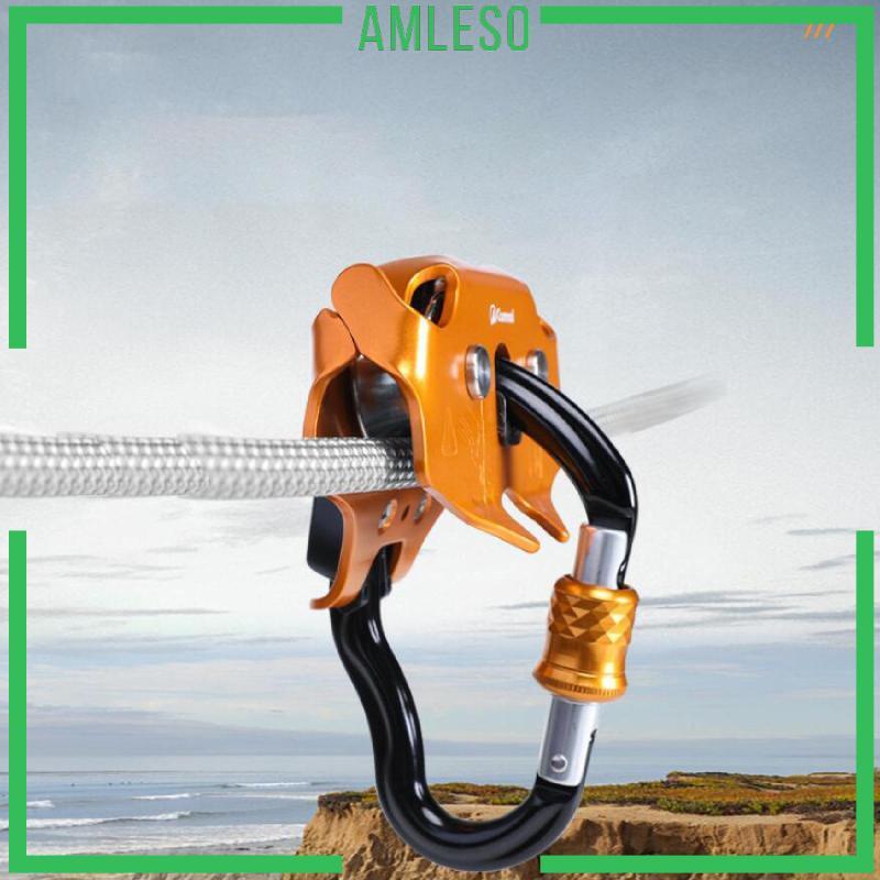 [Amleso] รอกอลูมิเนียม 22KN สำหรับการปีนเขาและต้นไม้