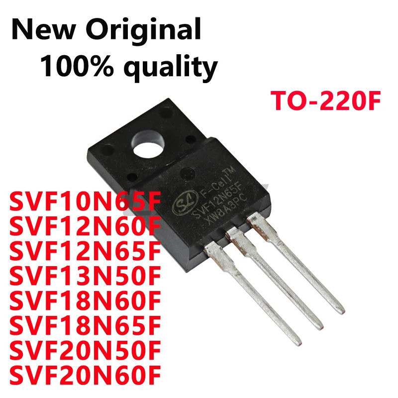 5PCS SVF10N65F SVF12N60F SVF12N65F SVF13N50F SVF18N60F SVF18N65F SVF20N50F SVF20N60F ทรานซิสเตอร์