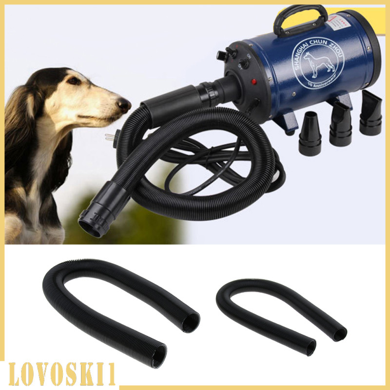 [Lovoski1] อุปกรณ์เป่าลมเครื่องเป่าผมสําหรับสุนัขสัตว์เลี้ยง - ท่อสําหรับงานหนัก - สีดํา, L