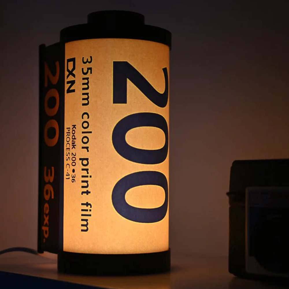 Retro Kodak 200 Film Roll LED Lamp Creative Photographer Gift