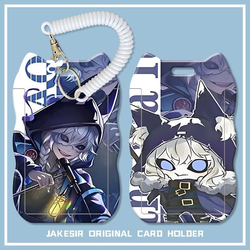 รุ่น Q Itakuya Night Watcher นักเรียนสไลด์ Cat Ear Card Holder Meal Card Bus ID Card Holder เชือกฤดู