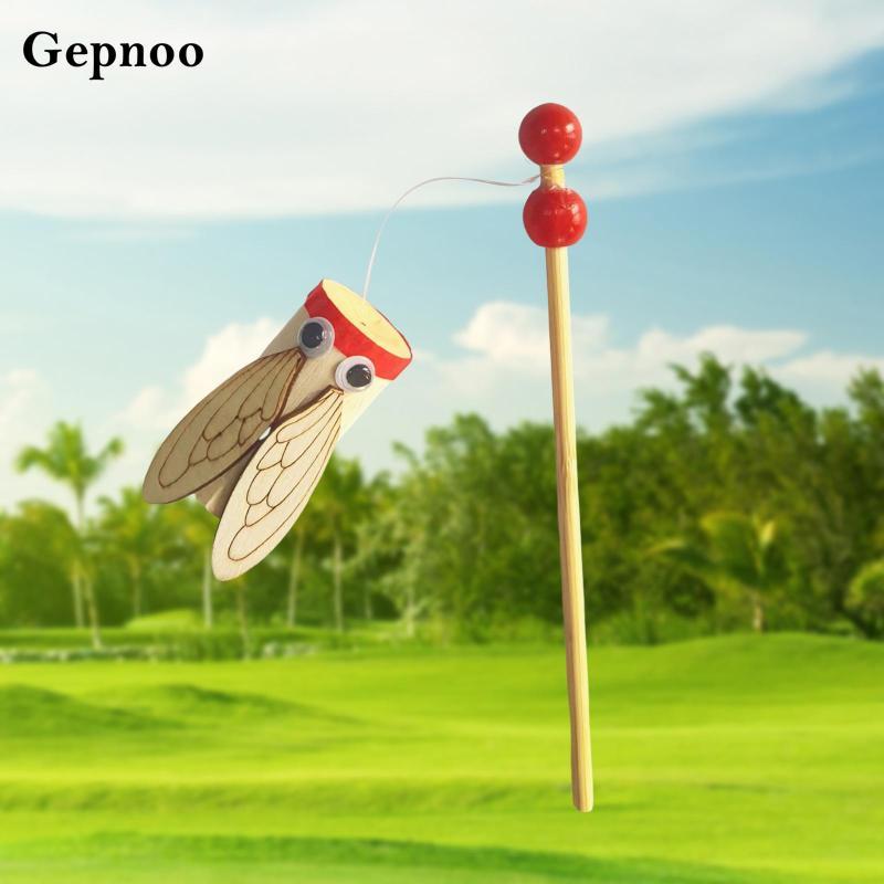[Gepnoo] ไม้จีนแบบดั้งเดิม Cicada ของเล่น Cicada Sound Maker ประกอบที่จําเป็นเฉพาะ