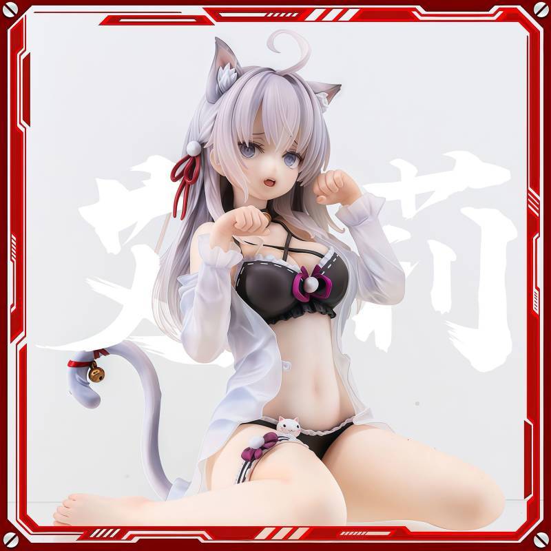 【Ready Stock】 Cat Ear Aili Two-Dimensional Anime Peripheral Garage Kits Ornaments Table Fashion Play Model Gift Ruochao JBaI