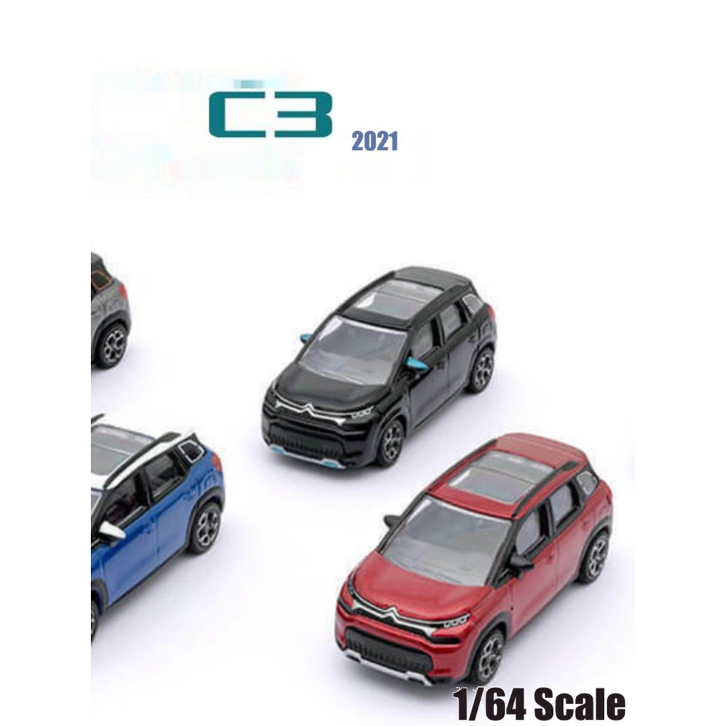 [โมเดลรถ] Norev 1 64 Citroen C3 2021 Citroen C3 Car Sunroof Version Model Alloy Car Decorative