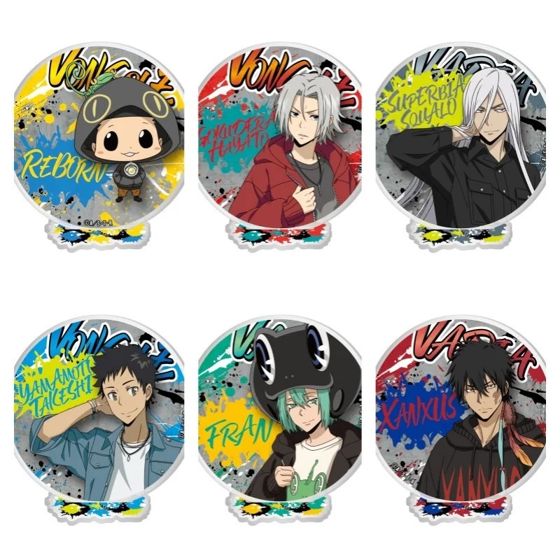 Standee อะนิเมะ Katekyo Hitman Reborn Tutor Reborn Mica รุ่นจอแสดงผล Reborn Gokudera Yamamoto Squalo