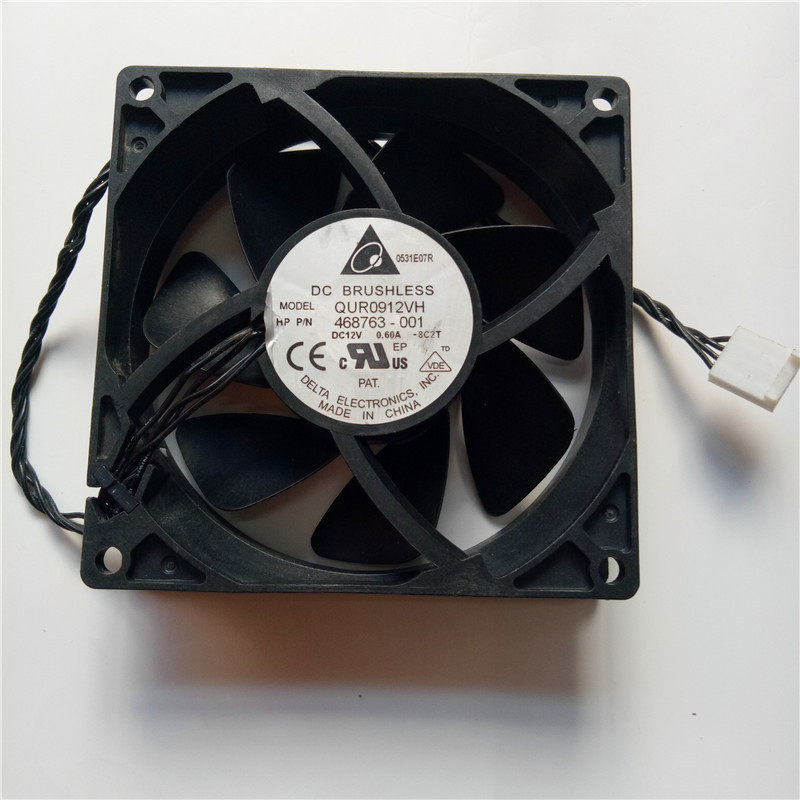 [Radiator] Delta QUR0912VH 12V 0.60A 9CM 468763- 001 พัดลมเซิร์ฟเวอร์ HP Z800
