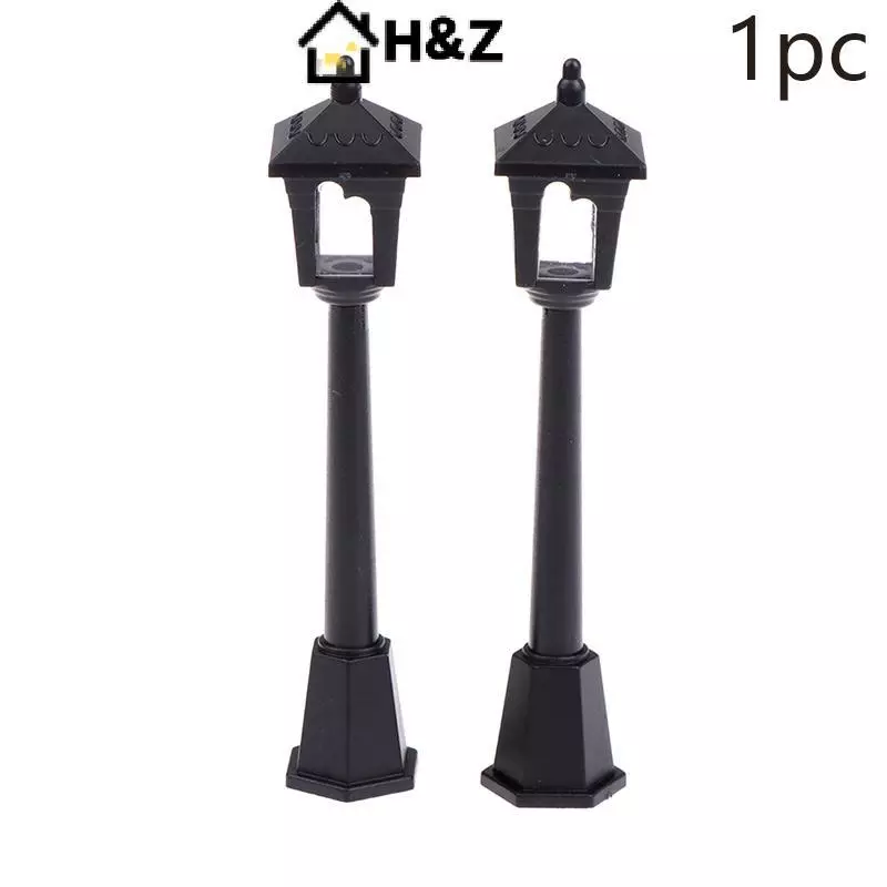 H&Z 1 PC Mini โคมไฟไฟถนนรุ่นสามมิติสําหรับบ้านตุ๊กตาจิ๋วตกแต่ง Nice thumbnail 4