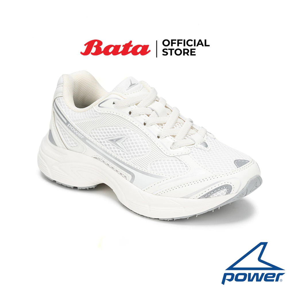 Bata บาจา Power รองเท้าผ้าใบ ออกกำลังกาย สนีคเกอร์ สำหรับเด็กโต สีขาว รหัส 4281848
