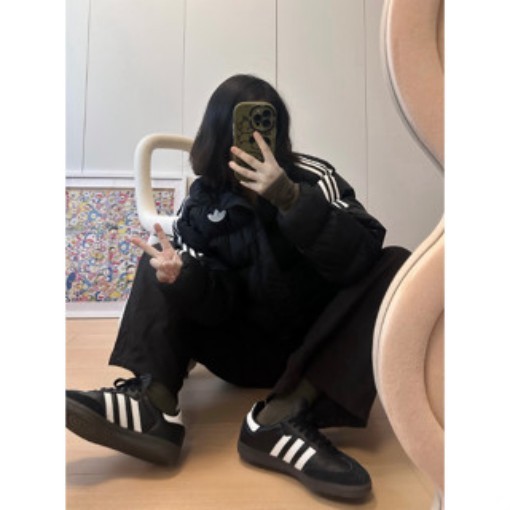 adidas originals SAMBA OG Black B75807 รองเท้ากีฬาจัดส่งในวันเดียวกัน