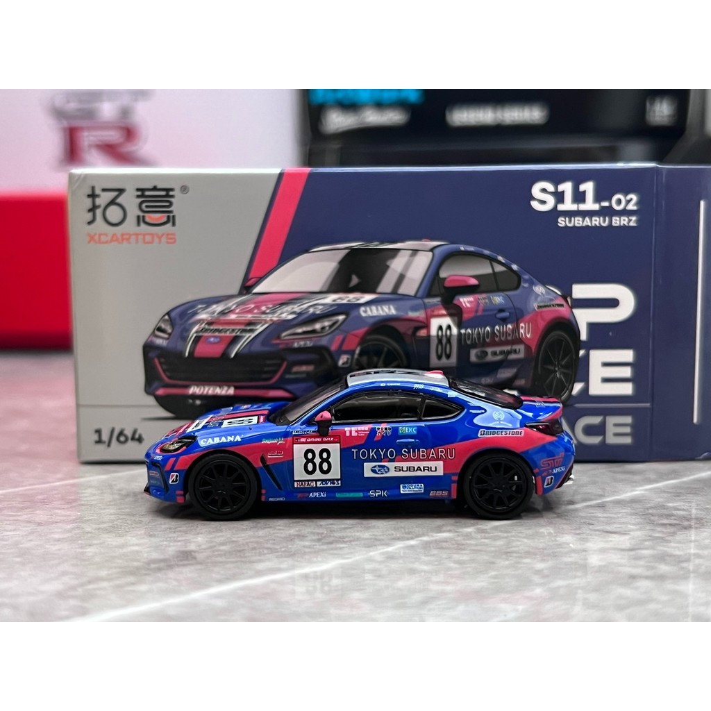 พร้อมสต็อก จัดส่งทันที Tuo Satisfied POPRACE Alloy 1: 64 Subaru BRZ แกะกล่อง Visual Test ไม่มีปัญหาผ