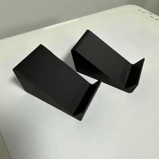 BESTOUR ฐานขาตั้ง Soundbar 2 ชิ้น, ยกมุมพิมพ์อุปกรณ์เสียง Riser, ที่วางลําโพงยกระดับคุณภาพสูงหลายยี่ห้อเข้ากันได้