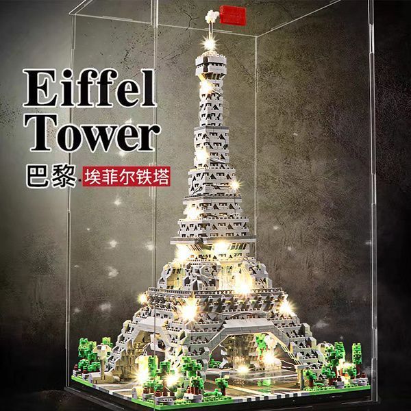 Popular~[Manufacturer]Compatible with LEGO bricks, Paris Eiffel Tower building, high-difficulty larg
