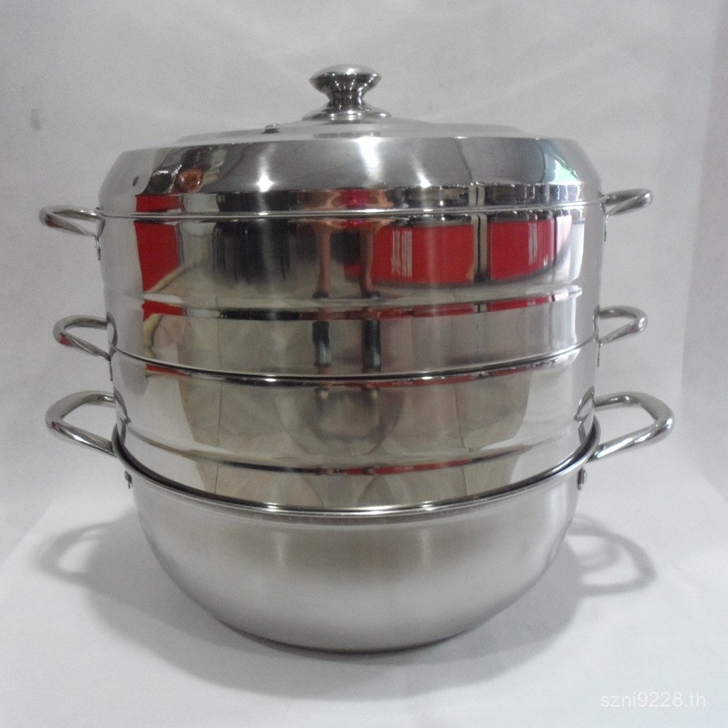 อเนกประสงค์ Non-34 ซม.กระทะกระทะสแตนเลสรสนึ่งแม่เหล็กนึ่งของขวัญเหนียว Steamer Wuyuan 8YLR