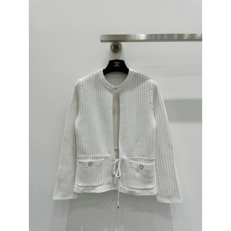 U8OR Ch*** New autumn and winter knitted pair C with Drill logo High-end ladies' cardigan with brand