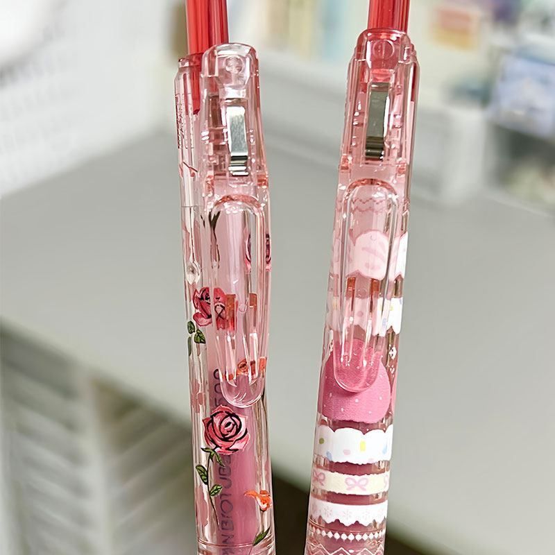 ✨ญี่ปุ่น ZEBRA ZEBRA ปากกาสีแดงปากกาเจลสีแดง JJ15 Red Rose Phil Island กดปากกา Fountain ปากกาปากกาลา