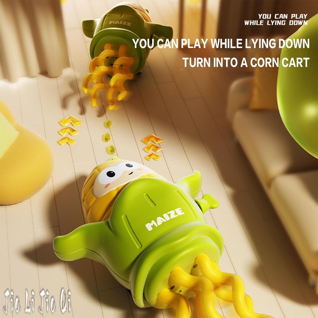 Wind-Up Wiggly Corn Toy Interactive Hand-Crank Mechanical Toy สําหรับเด็กเด็กชายและเด็กหญิง