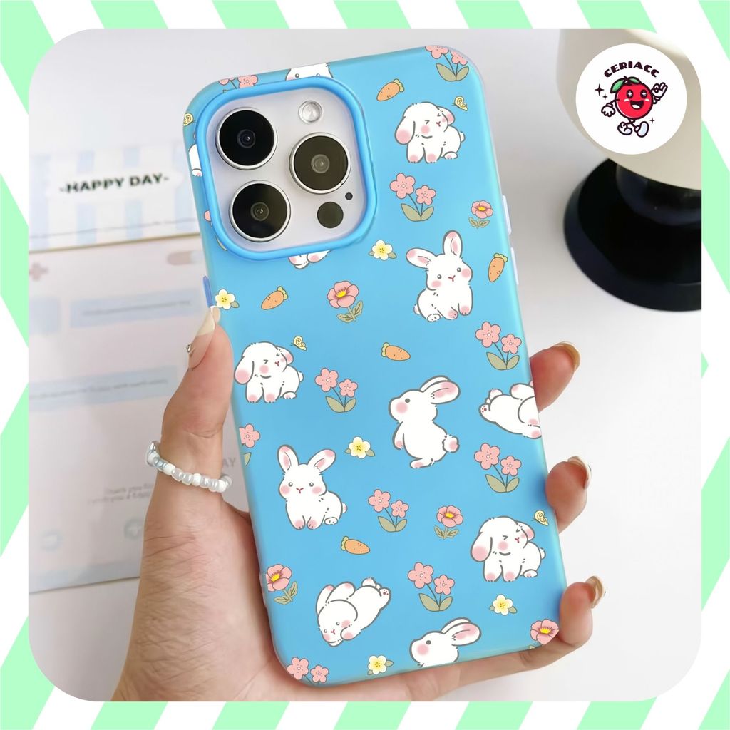 เคสเยลลี่กระต่ายพิมพ์Oppo a16 a54 a16k a16e a17 a17k a1k a38 a18 a3s a3x a5i A5 2025 A5 pro a53 a33 